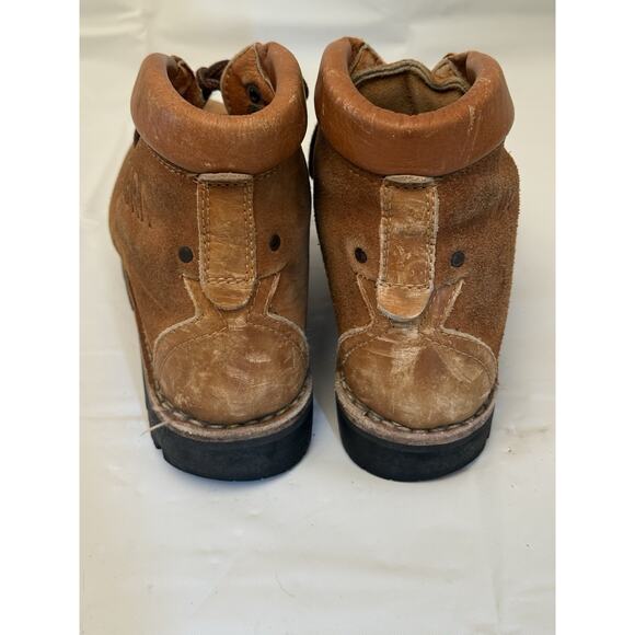 COBRA Suede Leather Alpine Mountaineering Boots Men 8 Women 9 Tan Made in Italy main image 8
